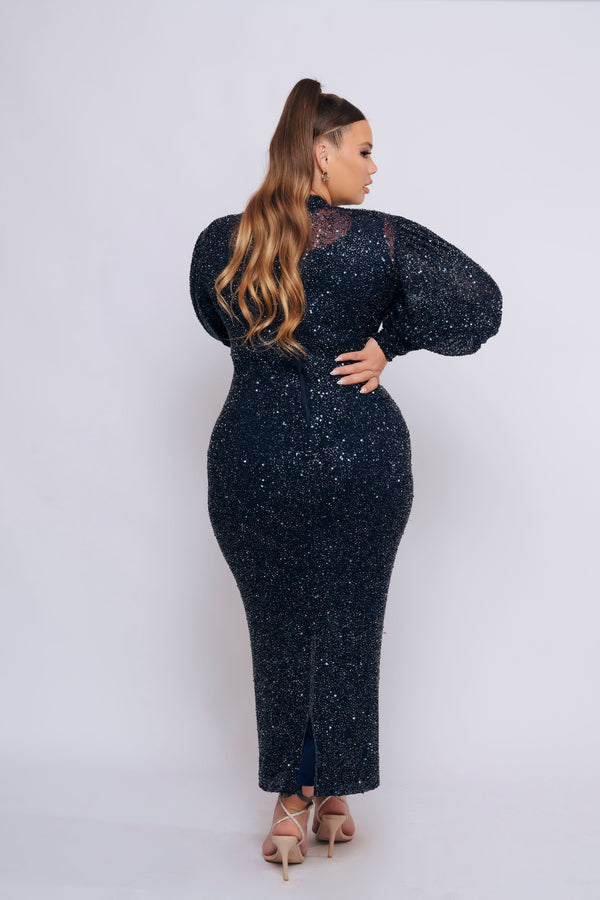 BELLISSA BELLE SLEEVE BY MY SECRET WARDROBE NAVY