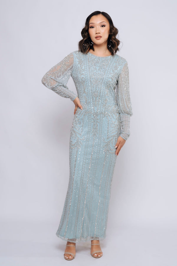 DIANA BELLE SLEEVE FULL BY MY SECRET WARDROBE BLUE