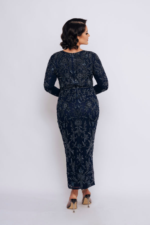 ADELLA MIDI BY MY SECRET WARDROBE NAVY