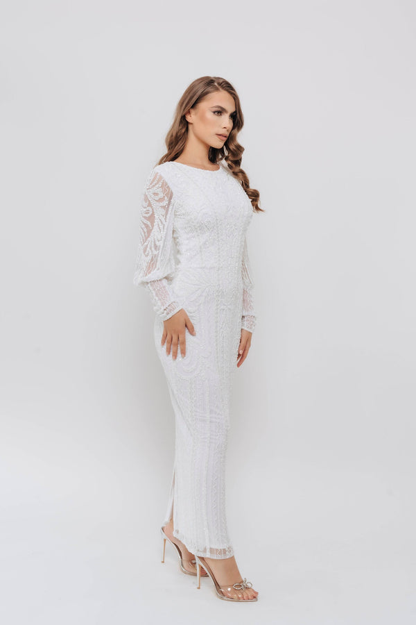 DIANA BELLE SLEEVE WHITE BY MY SECRET WARDROBE WHITE