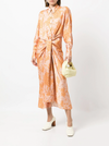 EVERTON FLORAL PRINT SHIRT DRESS BY ACLER ORANGE
