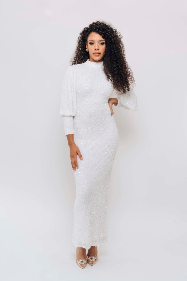 BELLISSA BELLE SLEEVE BY MY SECRET WARDROBE WHITE