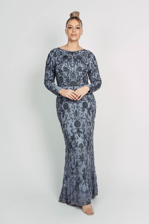 ADELLA MAXI BY MY SECRET WARDROBE GREY