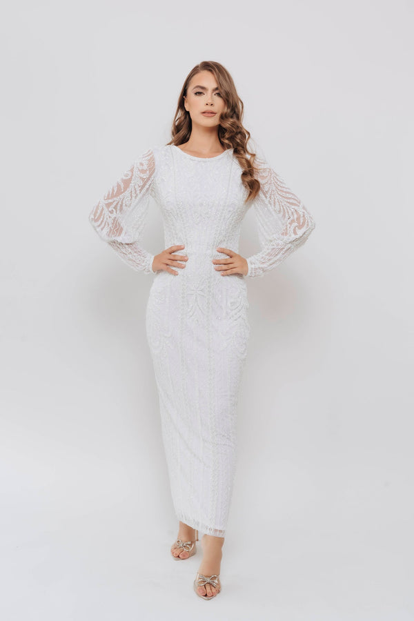 DIANA BELLE SLEEVE WHITE BY MY SECRET WARDROBE WHITE