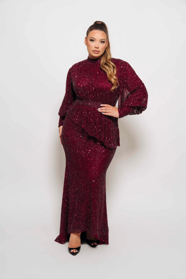 MALIKA CHOCKER BY MY SECRET WARDROBE PLUM