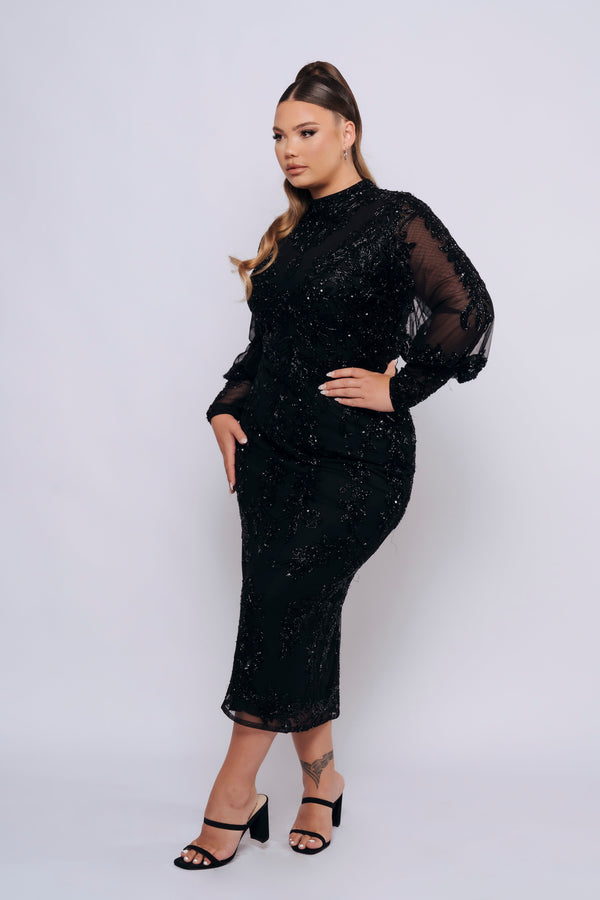 DYLAH MIDI BY MY SECRET WARDROBE BLACK