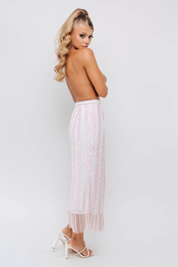 CANDY SKIRT BY MY SECRET WARDROBE WHITE