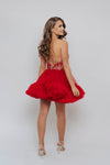 ARABELLA MINI DRESS RED