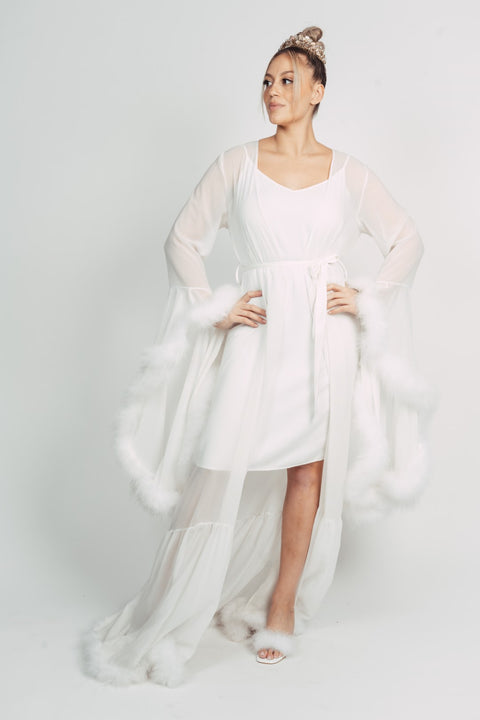 BATTINA FUR BRIDAL ROBE BY MMY SECRET WARDROBE