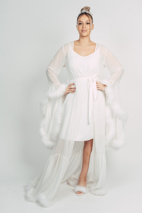 BATTINA FUR BRIDAL ROBE BY MMY SECRET WARDROBE