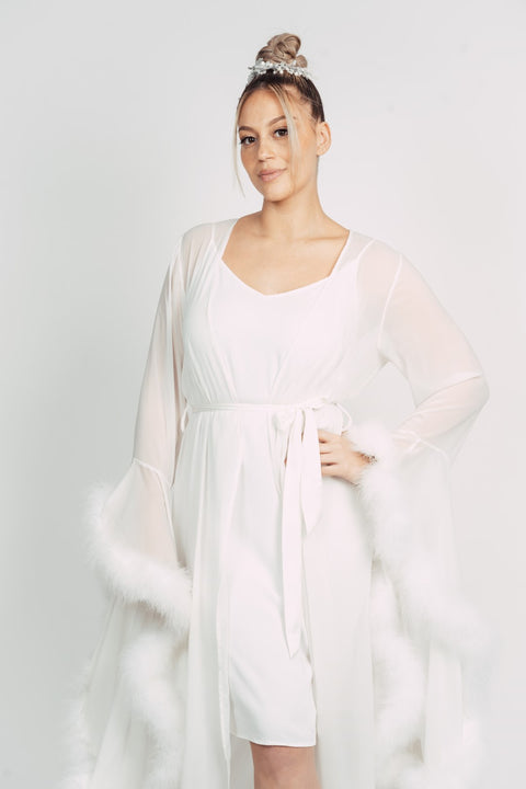 BATTINA FUR BRIDAL ROBE BY MMY SECRET WARDROBE