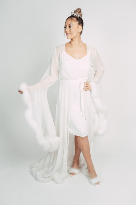 BATTINA FUR BRIDAL ROBE BY MMY SECRET WARDROBE