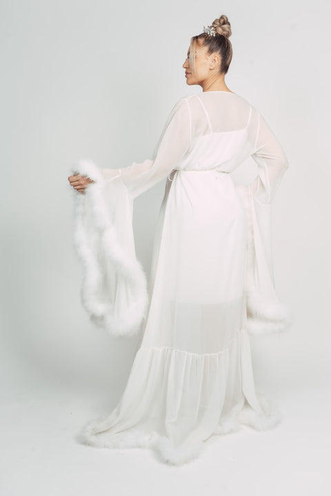 BATTINA FUR BRIDAL ROBE BY MMY SECRET WARDROBE