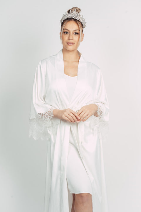 BELLA SATIN BRIDAL ROBE BY MSW