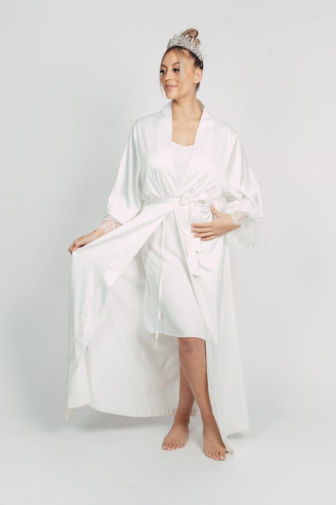 BELLA SATIN BRIDAL ROBE BY MSW