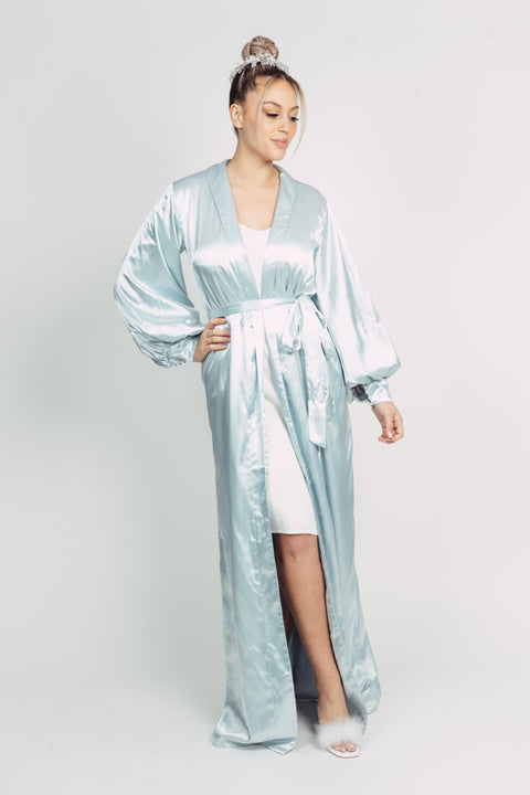 BRIDESMAID BLUE ROBE BY MY SECRET WARDROBE