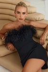 VALETINA MINI DRESS BY RUNAWAY THE LABEL BLACK