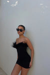 VALETINA MINI DRESS BY RUNAWAY THE LABEL BLACK