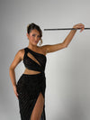 THORN GOWN BY MY SECRET WARDROBE BLACK