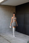 THORN DRESS BY MY SECRET WARDROBE BLACK