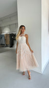 THE WINX MIDI DRESS NUDE