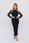 LINA MIDI DRESS BY MY SECRET WARDROBE BLACK