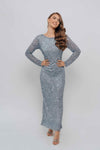 LINA MIDI DRESS BY MY SECRET WARDROBE BLUE