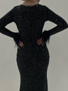 LINA FEATHER BY MY SECRET WARDROBE NAVY