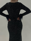 LINA FEATHER BY MY SECRET WARDROBE NAVY