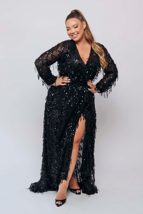 LIRA ROBE BY CONSTANTINA BLACK