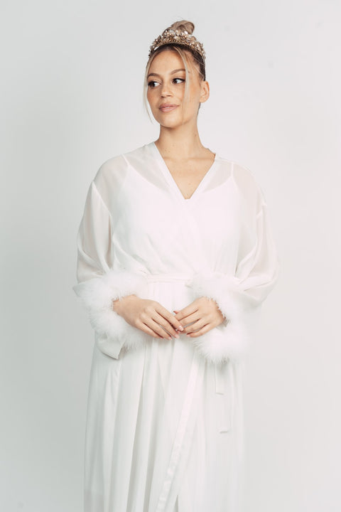 PISA FUR BRIDAL ROBE BY MSW