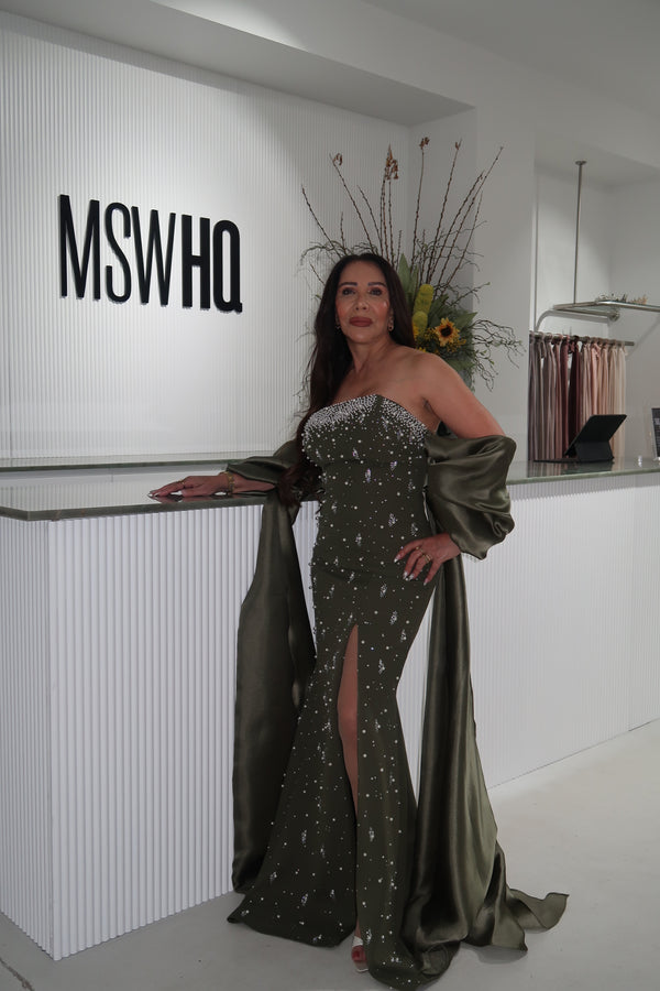 MARIA GOWN GREEN