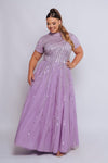 ROKSAR CAP SLEEVE BY MY SECRET WARDROBE LILAC