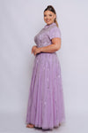 ROKSAR CAP SLEEVE BY MY SECRET WARDROBE LILAC