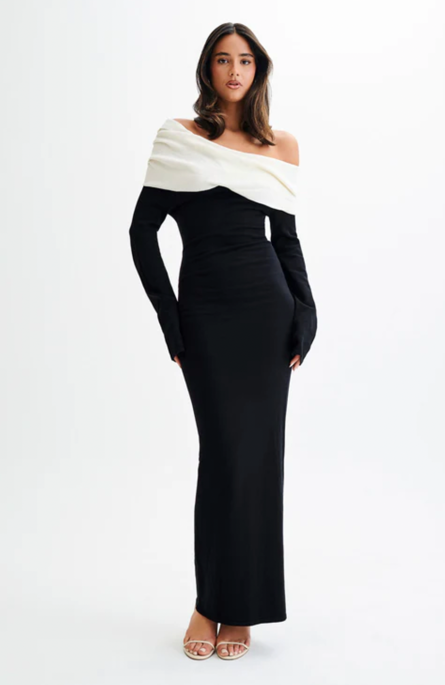YOKO CONTRAST BY MESHKI BLACK  My Secret Wardrobe