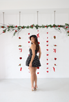 PEARL MINI DRESS BLACK