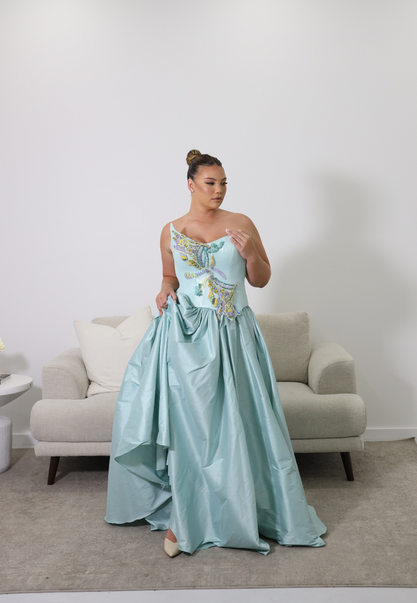 AQUAZZURA GOWN BLUE