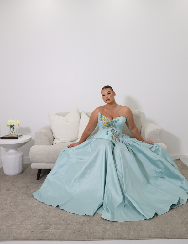 AQUAZZURA GOWN BLUE