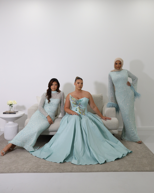 AQUAZZURA GOWN BLUE