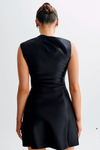 GRANGER SATIN MINI DRESS BY MESHKI BLACK