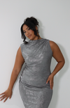 VOLTAGE MAXI DRESS SILVER