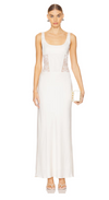 OLIMPIA CORSET DRESS BY BEC AND BRIDGE CREAM