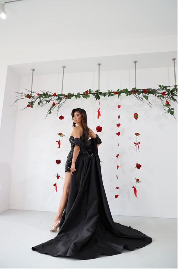 MACCHIATO CAPE BY MY SECRET WARDROBE BLACK
