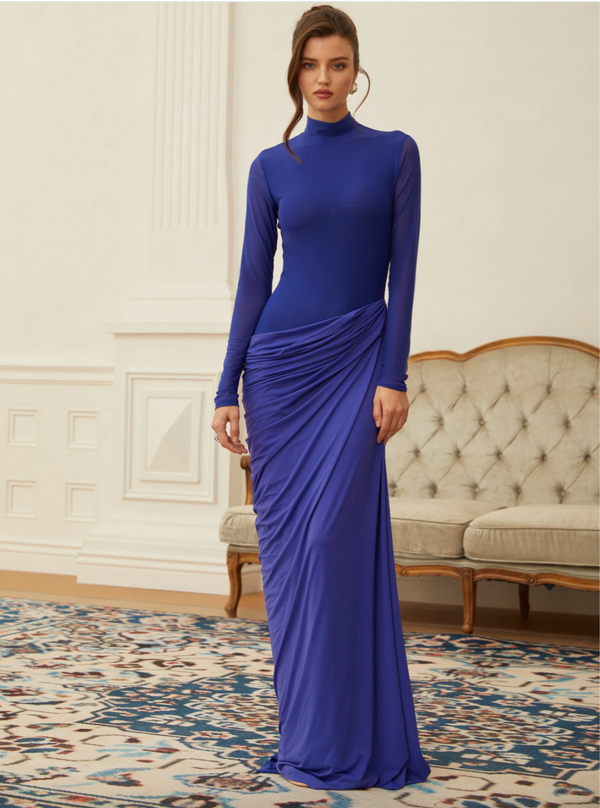 EVA BLUE MAXI DRESS
