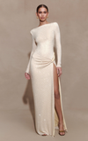 DEANNA DIAMANTE MAXI DRESS BY MESHKI NUDE