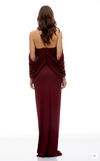 ELEA MAXI DRESS BURGUNDY