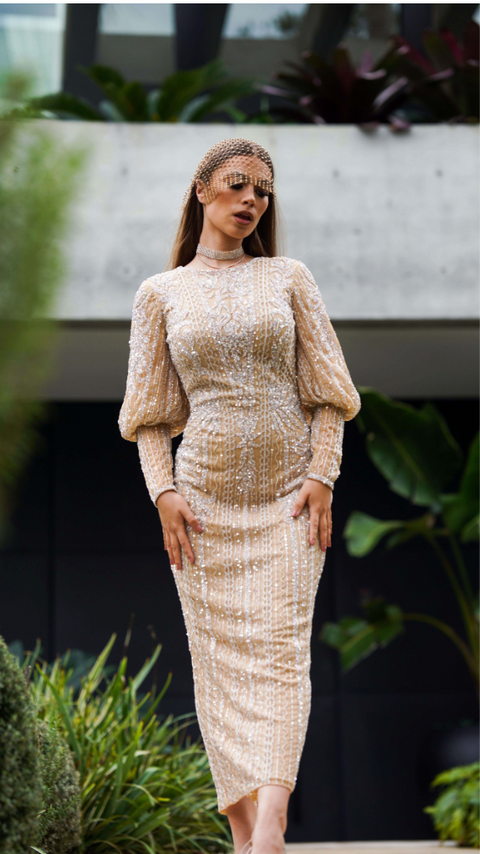 DIANA BELLE SLEEVE NUDE BY MY SECRET WARDROBE