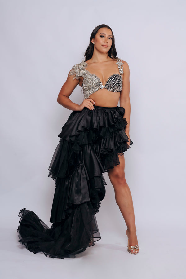 CHARMAINE BRA BY VEE LOVE SILVER/BLACK