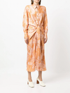 EVERTON FLORAL PRINT SHIRT DRESS BY ACLER ORANGE