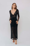DINA V NECK BY MY SECRET WARDROBE BLACK